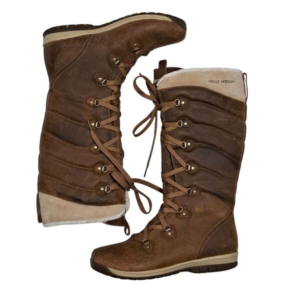 Helly Hansen Waterproof SKULD 3 Lace Up Lined Winter Boots Cornstalk/Slate Sz 6 - Picture 3 of 17